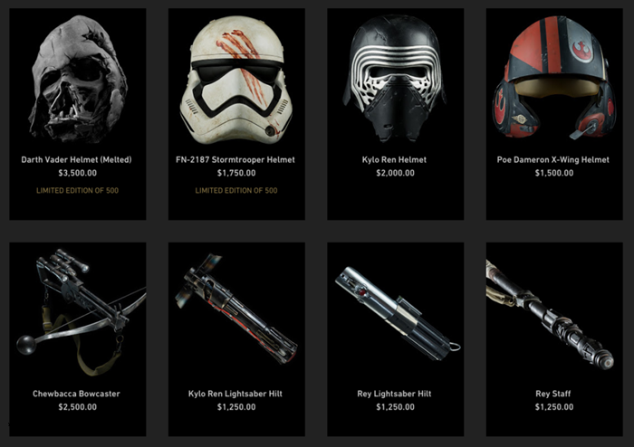 正在出售的星戰(zhàn)道具3D打印復(fù)制品