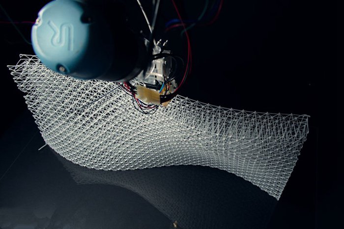 取代原有鋼筋架 3D打印復雜金屬網格結構用于混凝土構件