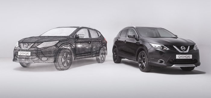 最新(圖/文/視頻)日產造世界首個最大3D打印筆雕塑 3D素描功力深厚 最新(圖/文/視頻)日產造世界首個最大3D打印筆雕塑 3D素描功力深厚