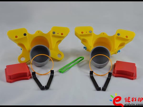 3D打印教學用剎車制動鉗,3d打印培訓課程方案作品展 中小學生超愛3D打印小作品成功案例展示